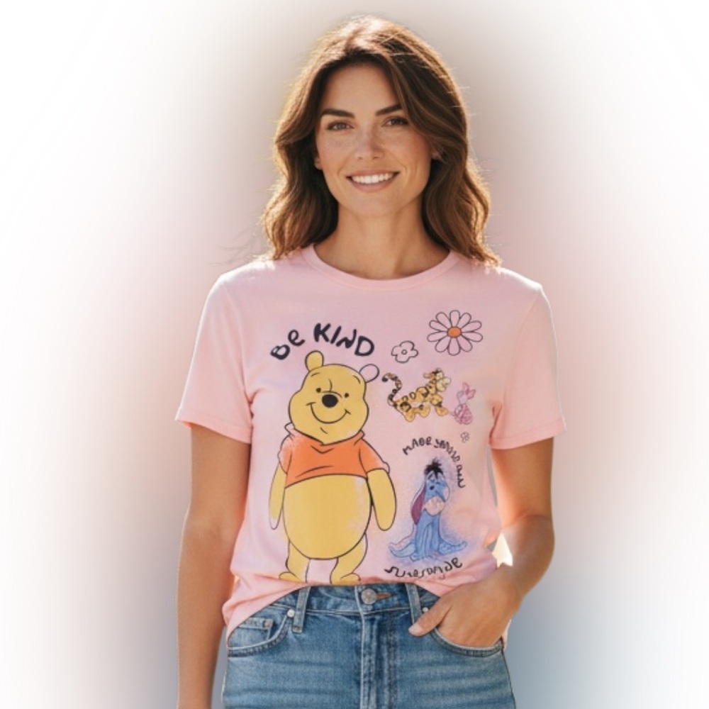 Disney Pink Winnie the Pooh Short Sleeve Tee